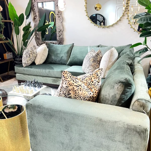 The Veridian Corduroy Sectional Sofa