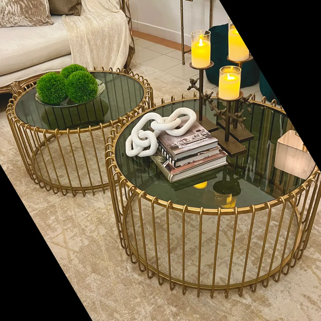 Brass Glass Cofee Table 004