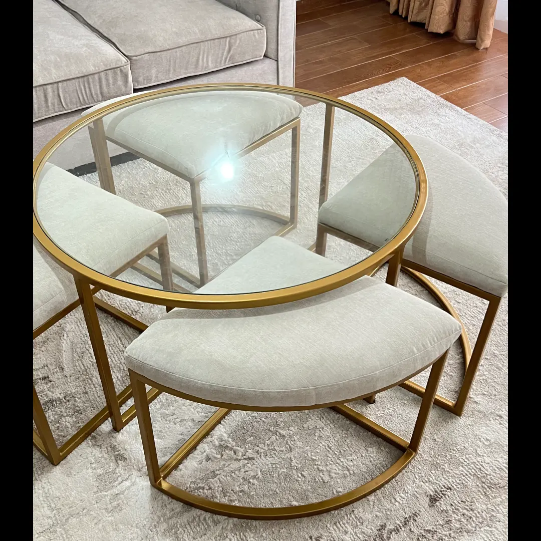 Brass Glass Cofee Table 23